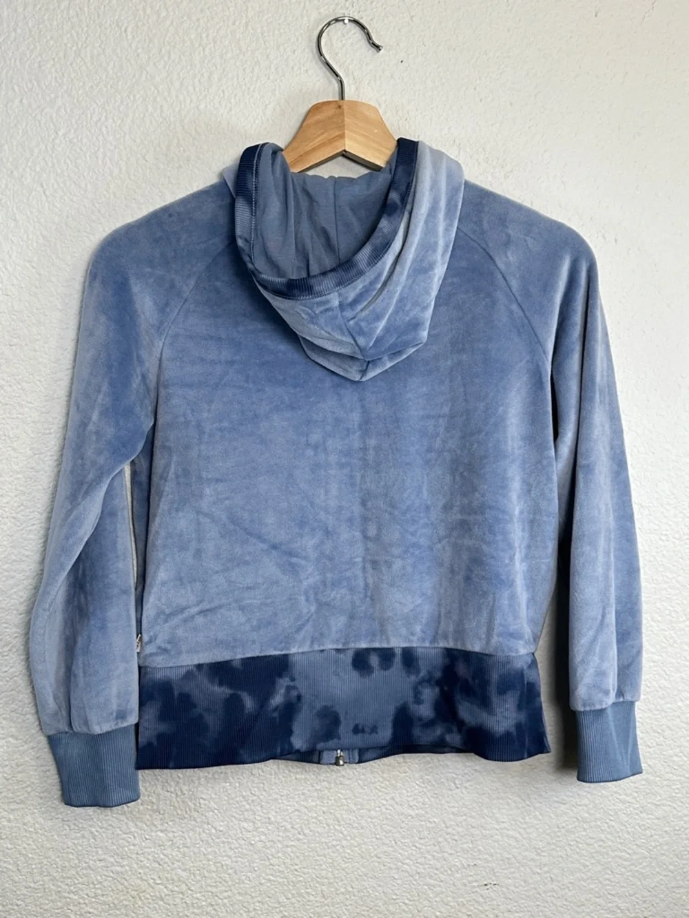 Levi's X Clements Twins Full Zip Jacket Hooded Velour Blue Youth‎ Girls Large